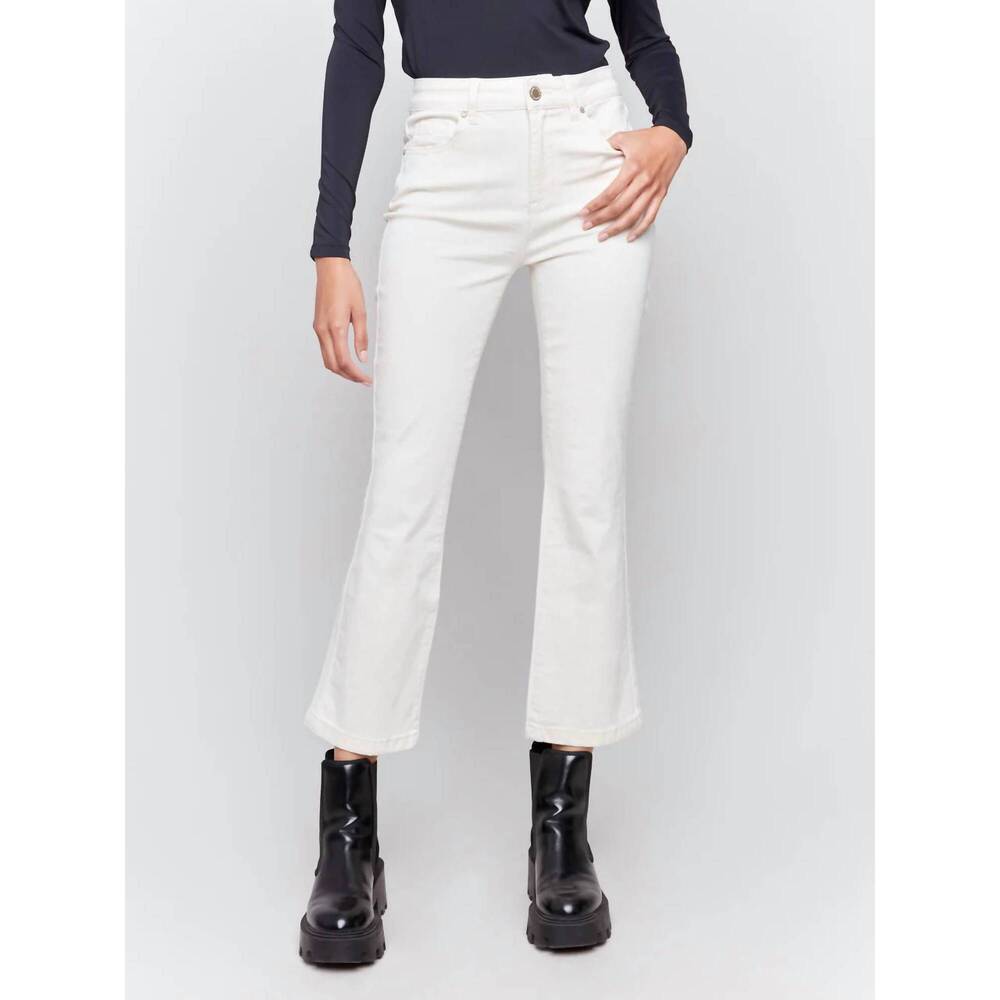 NEW CHARLIE B bootcut leg jean in natural